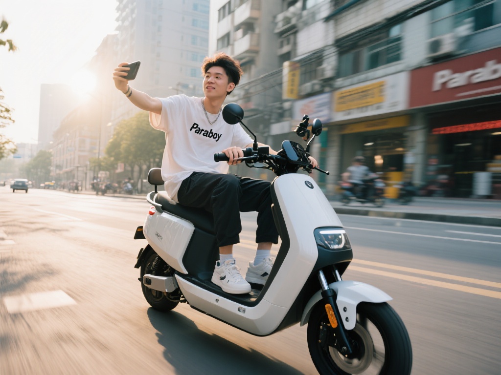 骑上小电驴，迎着清晨的微风，驰骋在城市的